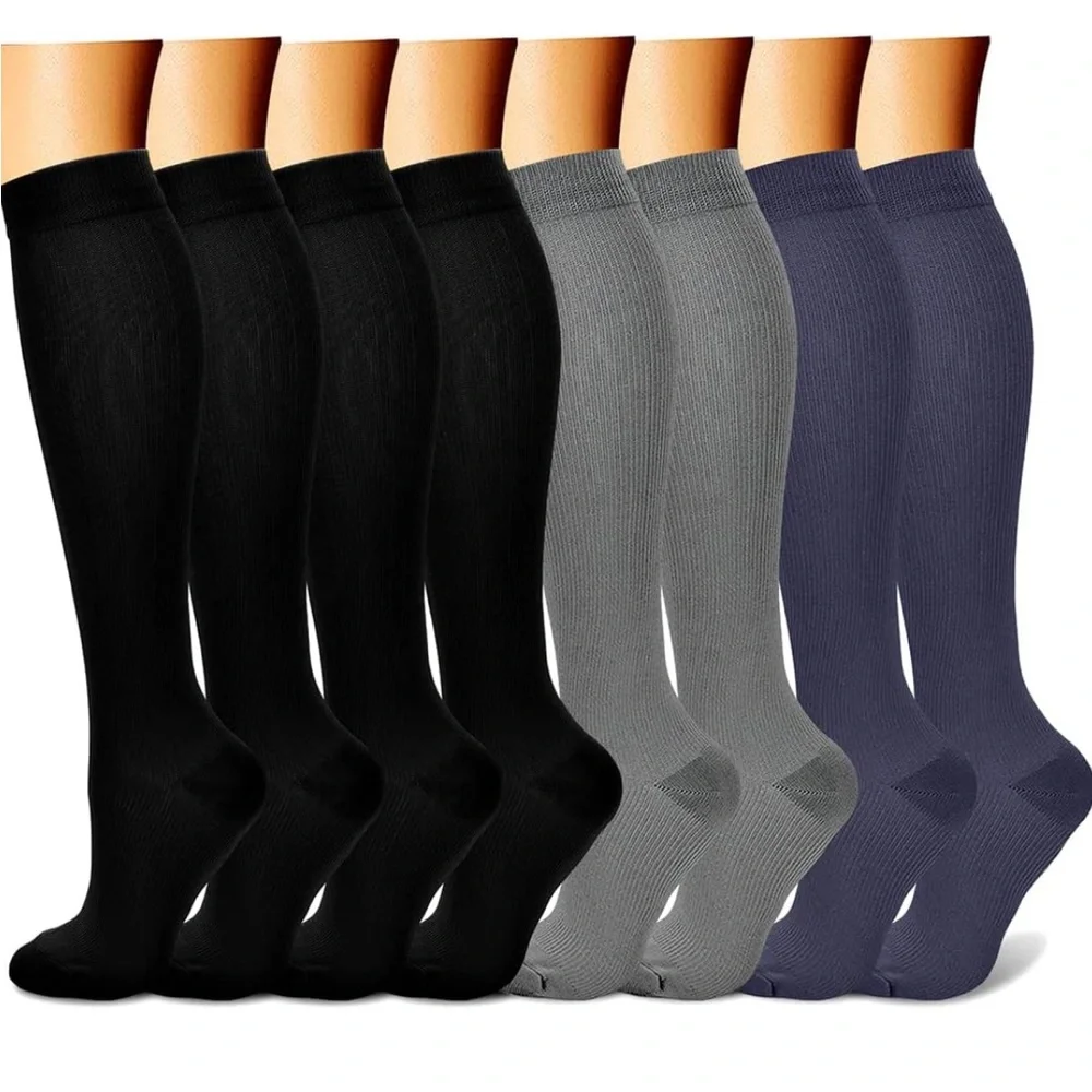 Compression Socks for Women & Men Circulation (8 Pairs) - Picture 1 of 3